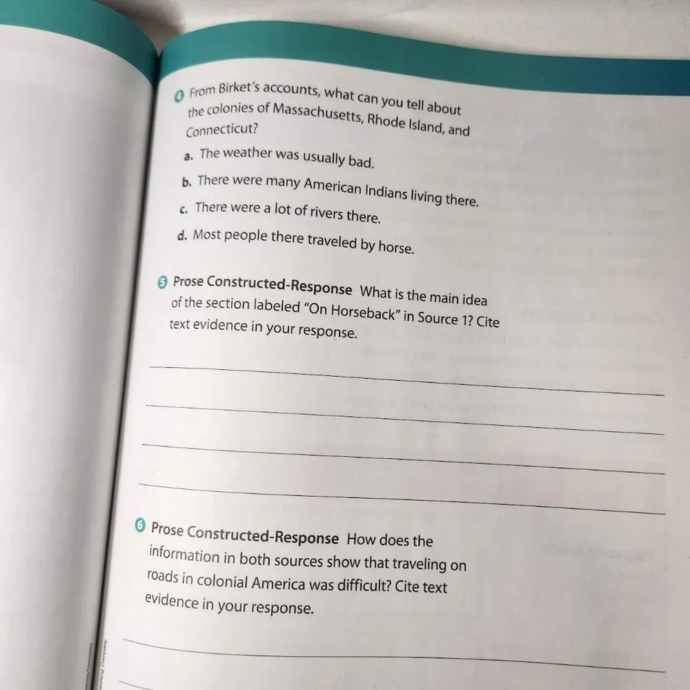 NEW Performance Task Assessment Student Grade 3 Journeys Workbook Textbook